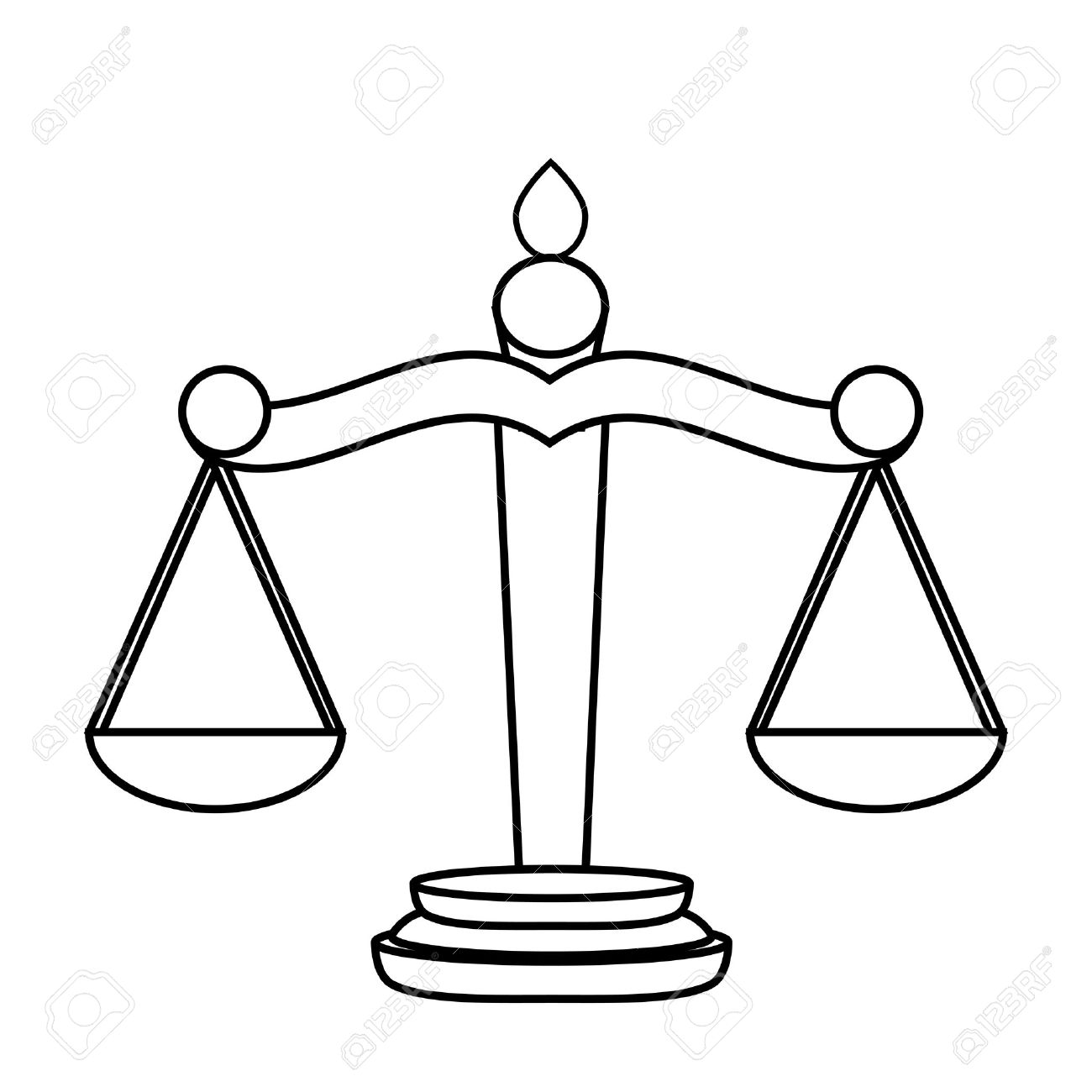 1300x1300 Scales Of Justice Royalty Free Cliparts, Vectors, And Stock