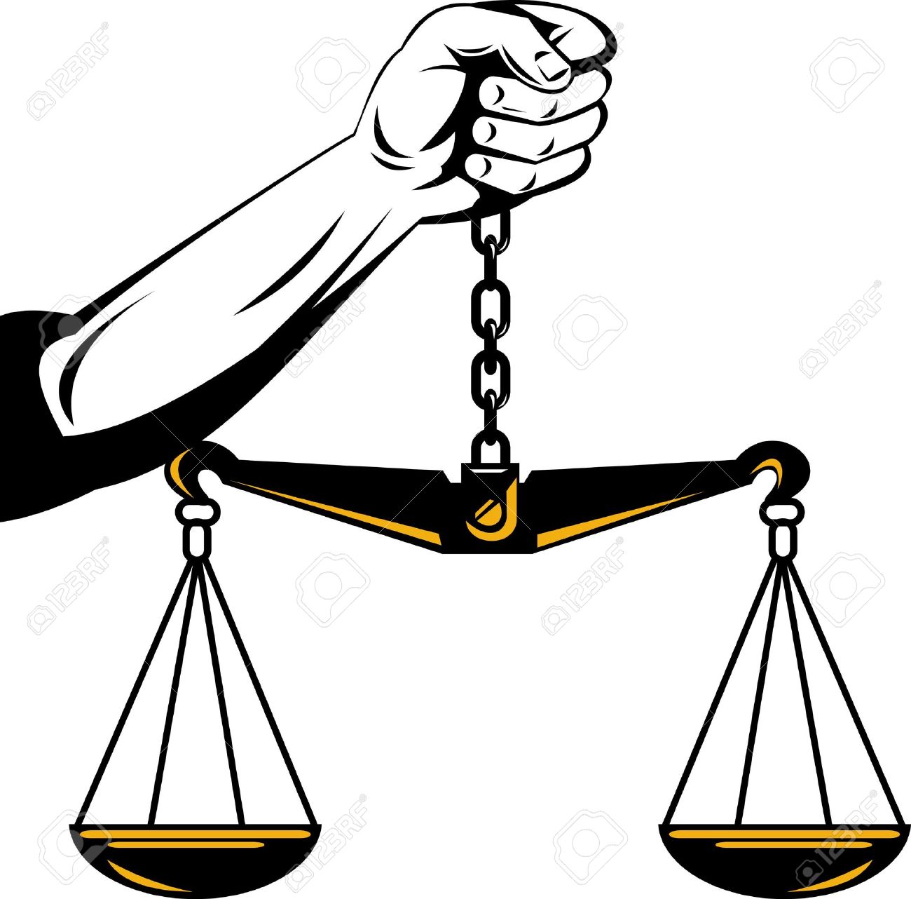 1300x1282 Hand Holding Scales Of Justice Stock Photo, Picture And Royalty