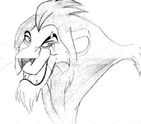 Scar Lion King Drawing at GetDrawings | Free download