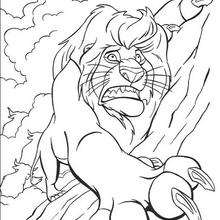 220x220 Scar Scares Simba Coloring Pages