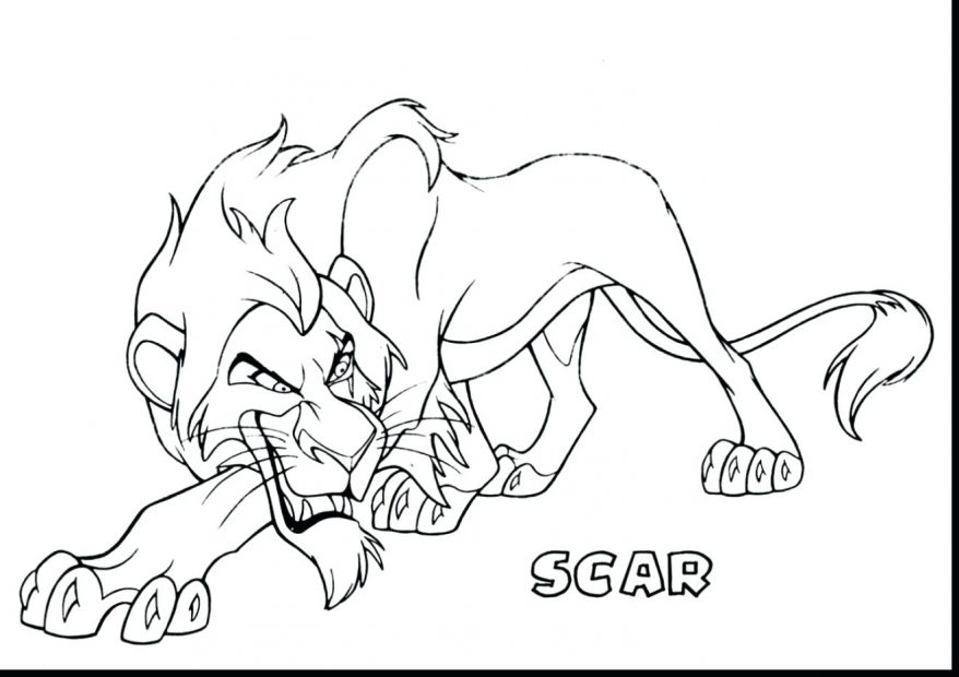 878x620 Free Coloring Pages Lion King Within Scar Page 122 Charming