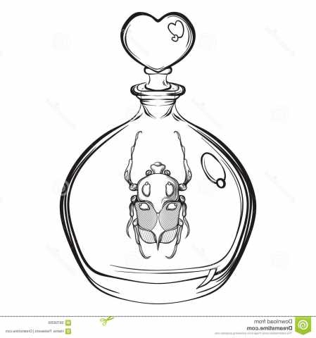 449x480 Watercolor Hand Drawn Engraving Sketch Of Scarab Beetle. Bug