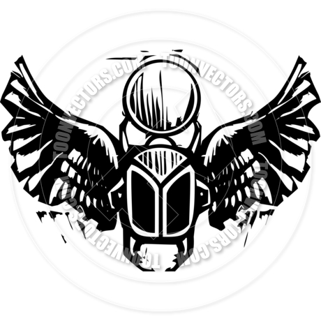 460x460 Winged Scarab By Xochicalco Toon Vectors Eps
