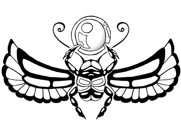 600x450 In Progress Scarab Tattoo By Taria White