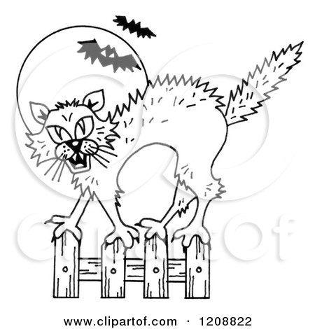 450x470 Royalty Free (Rf) Scaredy Cat Clipart, Illustrations, Vector