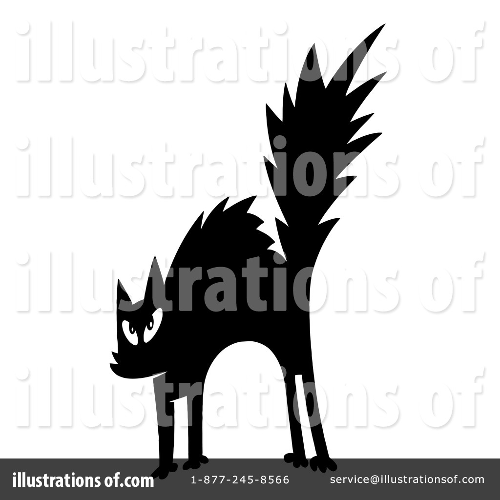 1024x1024 Scared Cat Clipart