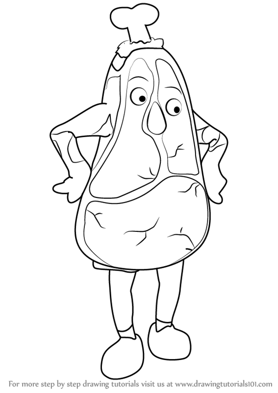 567x800 Learn How To Draw Steak From Don'T Hug Me I'M Scared (Don'T Hug Me