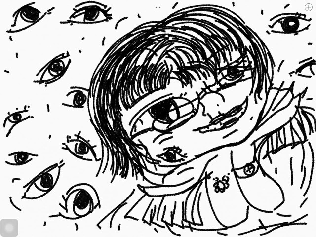 640x480 Attractive Eyes So Scared Draw Casually