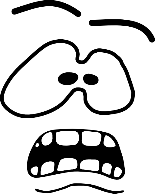 512x641 Fear Face Icon Clipart I2clipart