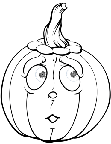 371x480 Scared Pumpkin Coloring Page Free Printable Coloring Pages
