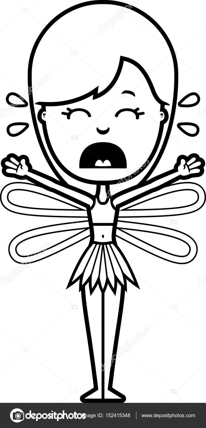 821x1700 Scared Cartoon Teen Fairy Stock Vector Cthoman