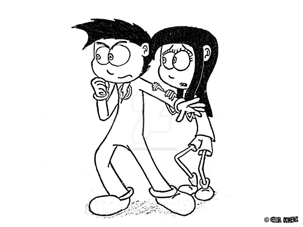 1032x774 Typical Scared Girl Behind Brave Hero By Jimenopolix