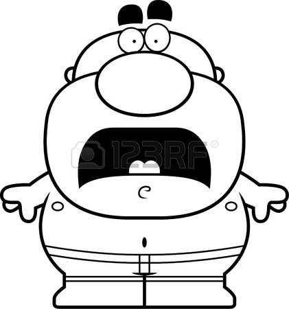 421x450 A Cartoon Illustration Of A Man In A Swimsuit With An Idea