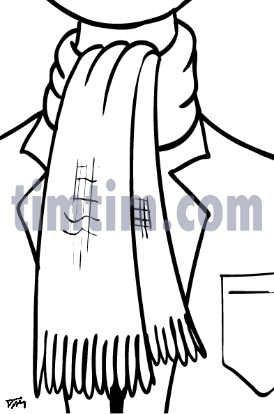 393x594 Free Drawing Of A Scarf Bw From The Category Beauty Amp Fashion