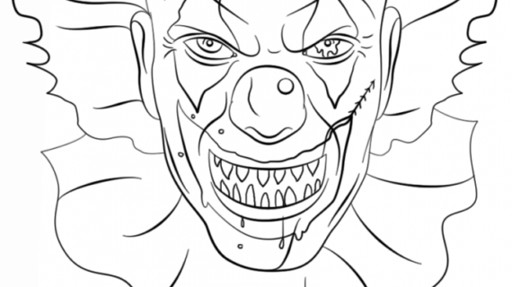 Scary Clown Drawing at GetDrawings | Free download