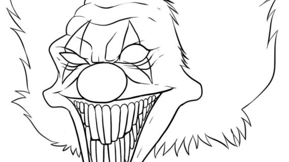 570x320 Tag Scary Clown Drawing Pictures