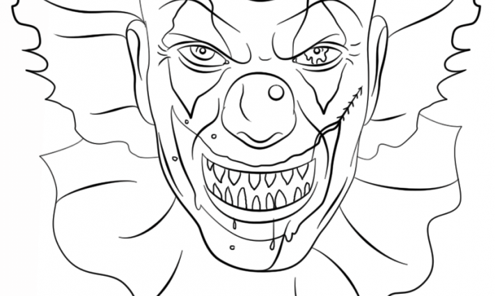 711x425 Amazing Clown Coloring Pages 13 For To Print