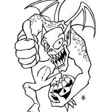 220x220 Scary Dragon Monster Coloring Pages