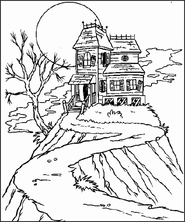 633x760 Drawings Of Haunted Houses Ishdf Unique How To Draw Haunted House
