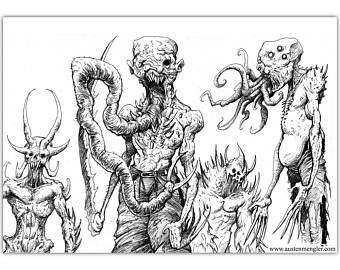 340x270 Scary Drawing Etsy