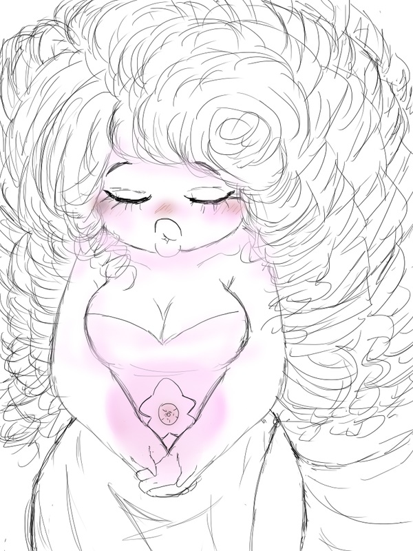 600x800 Rose Quartz Sketch By Scary Amyplz