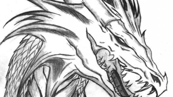 570x320 Drawing Of A Dragon
