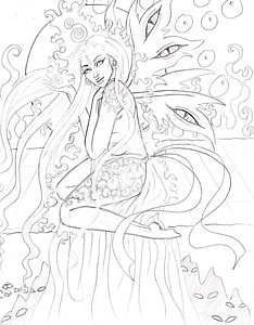 234x300 Creepy Eyes Drawings