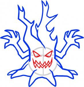 292x302 How To Draw A Halloween Tree 9 Steps