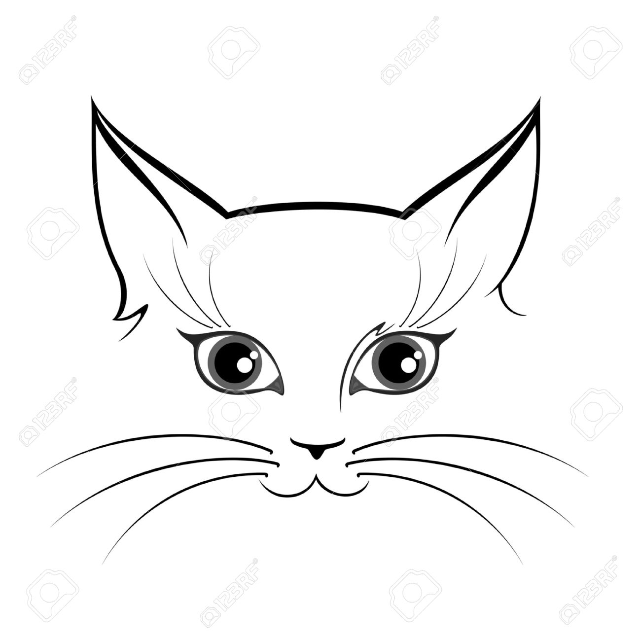 1300x1300 Cat Eyes Royalty Free Cliparts, Vectors, And Stock Illustration