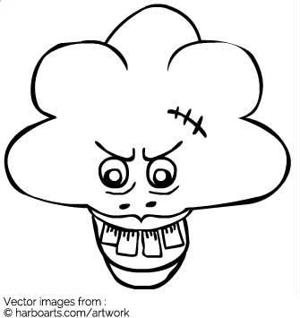 335x355 Download Scary Cartoon Face