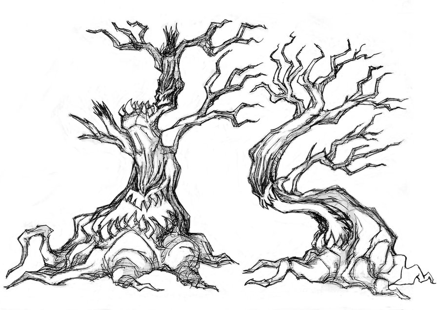 Scary Forest Drawing at GetDrawings | Free download