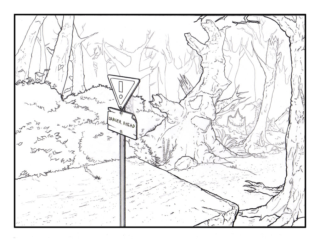 1017x786 Creepy Forest