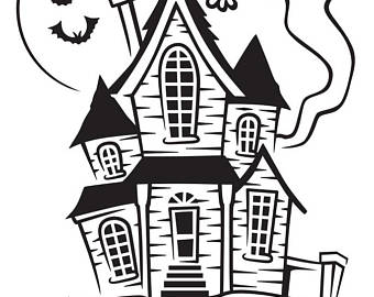 340x270 Haunted House Decals Etsy
