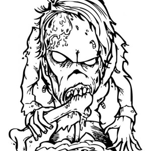300x300 Scary Coloring Pages