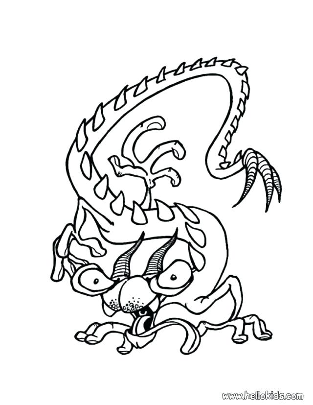640x827 Scary Monster Coloring Pages Scary Coloring Pages Spooky Coloring