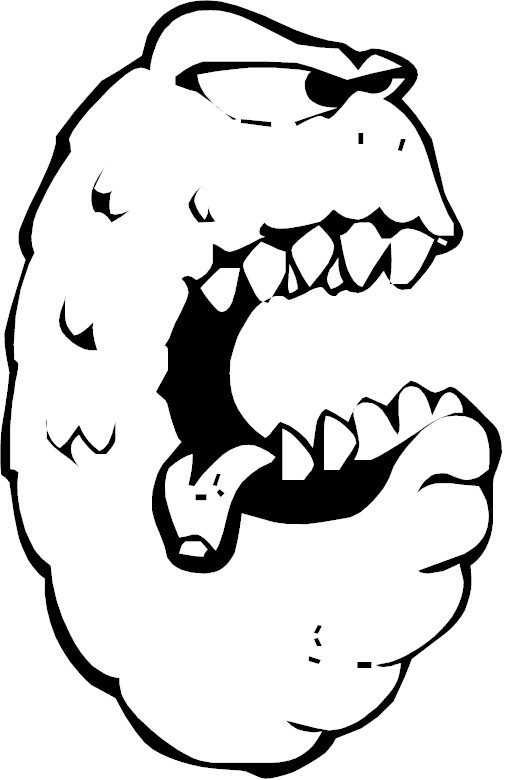 506x780 Scary Monsters Alphabet Coloring Pages