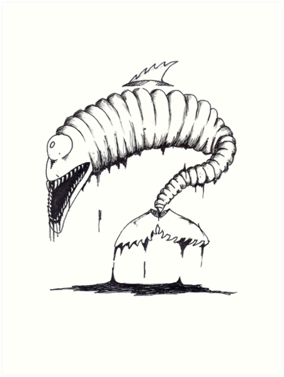 413x549 Scary Gary Art Prints By Zoemccarthy Redbubble