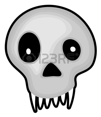 391x450 Broken Head Scary Halloween Skull Royalty Free Cliparts, Vectors