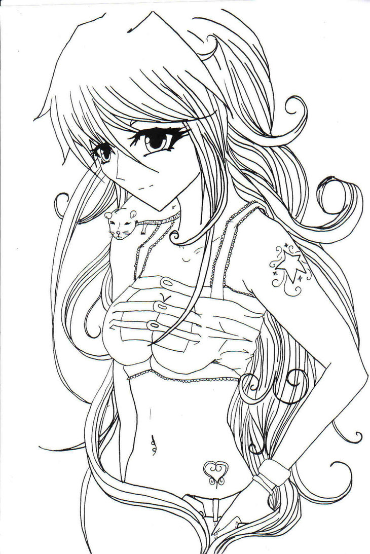 730x1093 Rat Girl Drawing Cartoon Rat Drawings