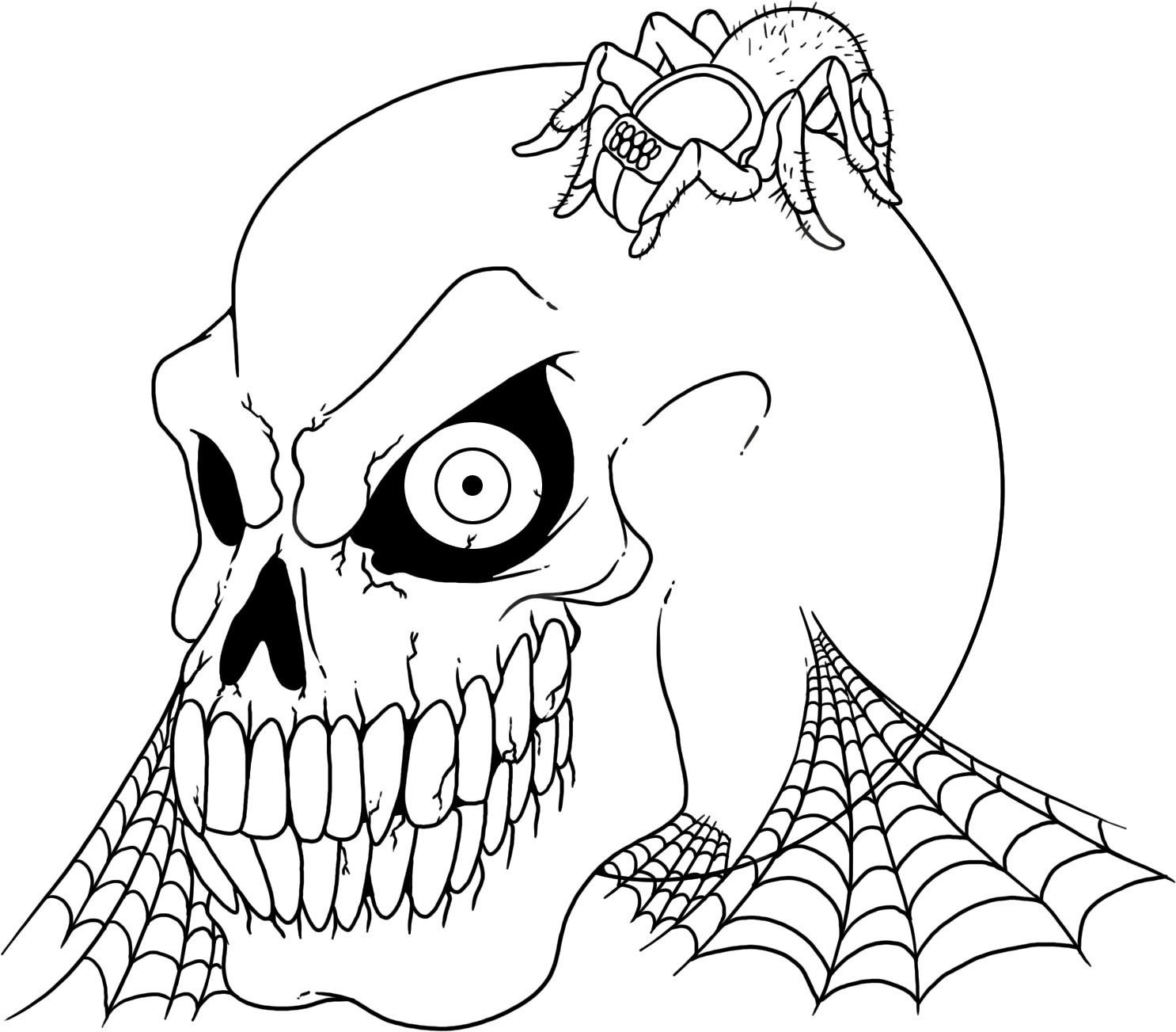 1486x1303 Spooky Coloring Pages Free Draw To Color