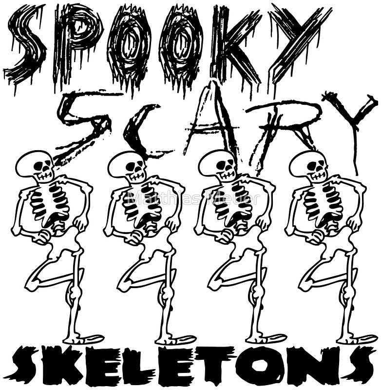 782x800 Spooky Scary Skeletons Stickers By Matthias Meuer Redbubble