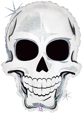 288x451 Pretty Scary Skull 25 Foil Balloon