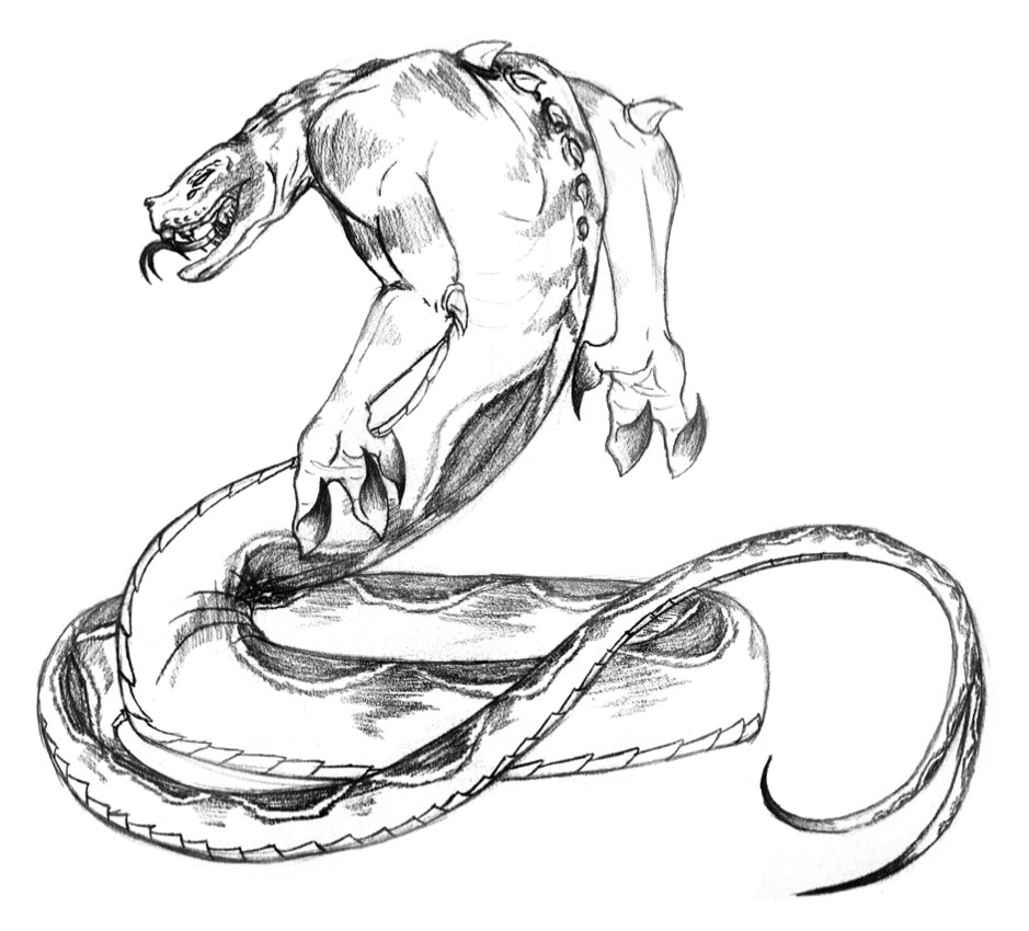 939x850 Snake Beast By Chobaryu