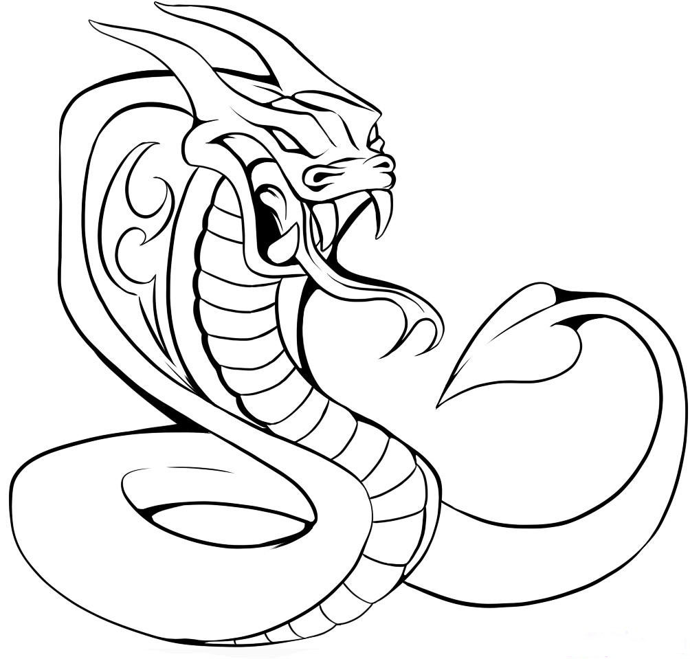1004x959 Tribal Snake Tattoo Design