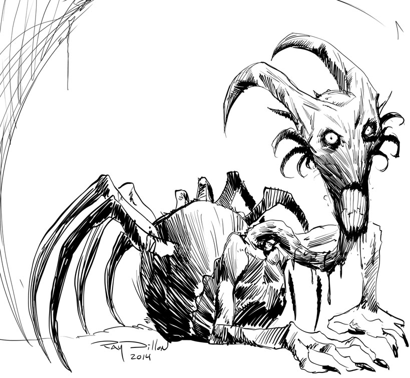 Scary Spider Drawing at GetDrawings | Free download