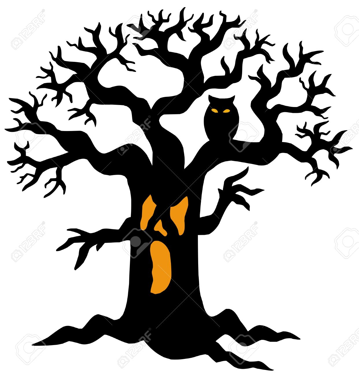 1241x1300 Horror Clipart Spooky Tree