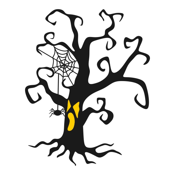 600x600 Scary Tree Cuttable Design