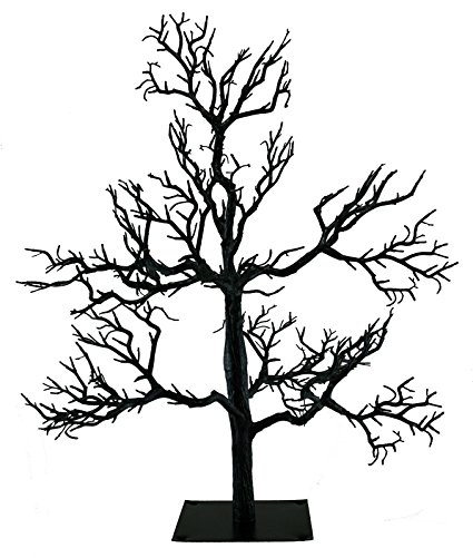 425x501 Kurt Adler Black Spooky Halloween Tree [Oe21 Hw0522