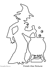 220x269 Halloween Witch Coloring Pages