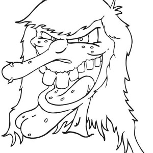 300x300 Scary Witch House Up On Hill Coloring Page Coloring Sky